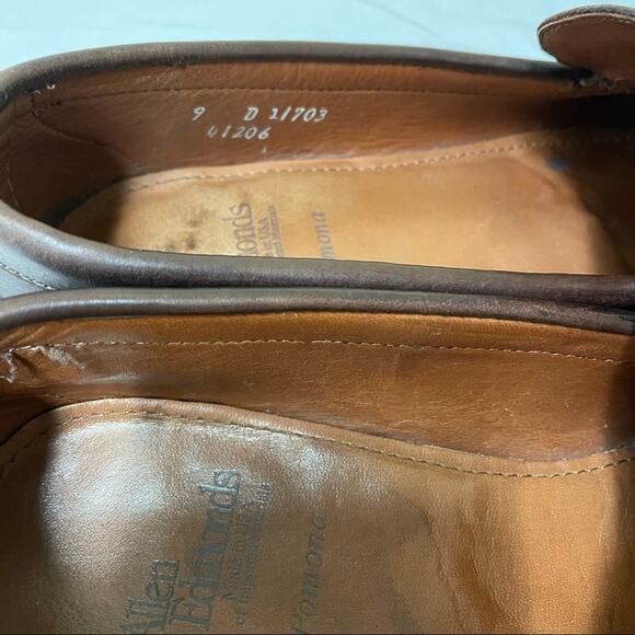 Allen Edmonds Pomona Brown Leather Tassle Loafer Men’s 9D main image 6